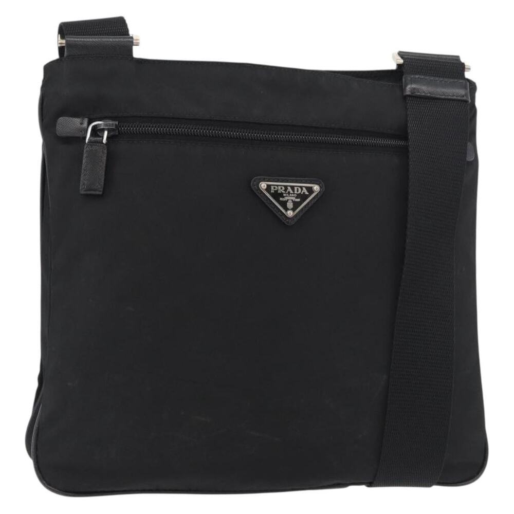 Prada Nylon Shoulder Bag Black